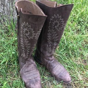 Luchesse Zip Up western cowboy boot